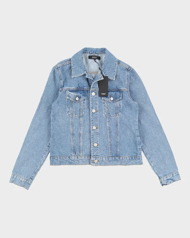 Hudson Women's Blue Denim Jacket - L/XL Mesh Jacket Canvas Jacket Denim Jacket