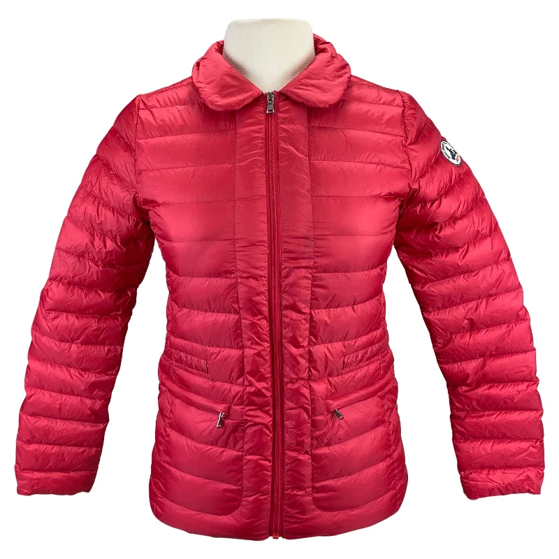 JOTT 'Selena' Jacket in Red - Women's Small A-Line Jacket Boat Neck Shawl Collar