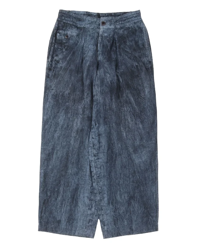Acid Wash Easy Pants Formal Stretch Pants
