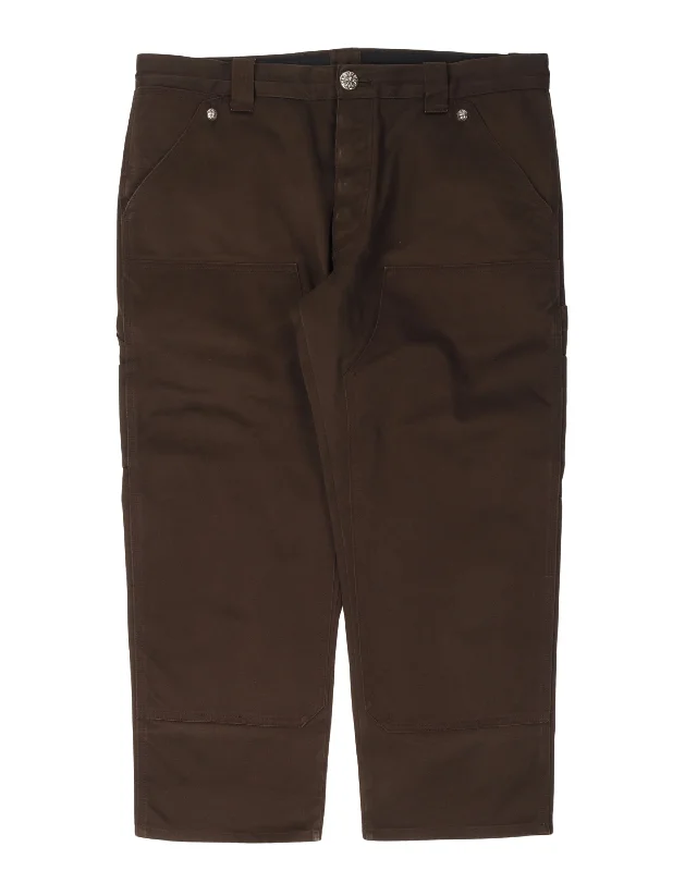 Carpenter Double Knee Pants Fashionable Tapered Leg Pants