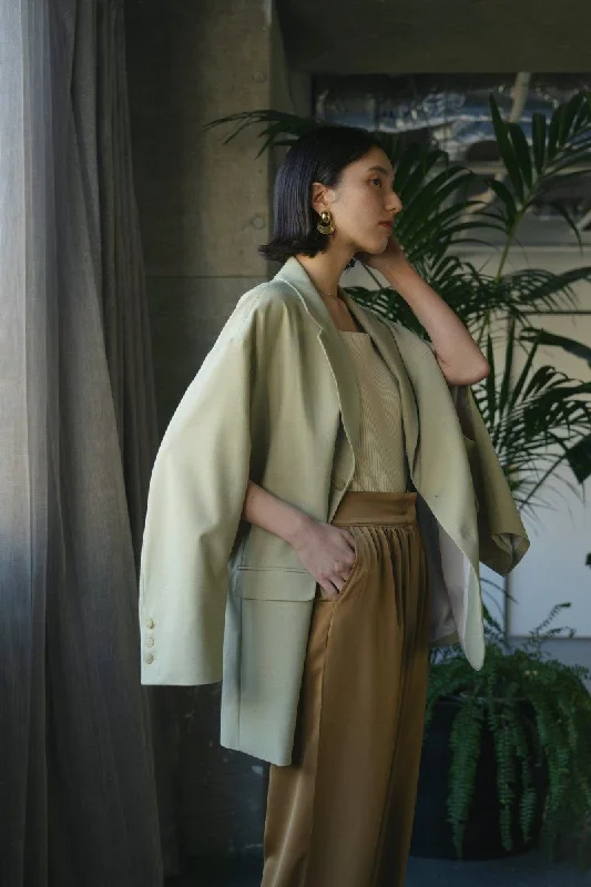 Arm Slit Tailored Jacket/Pistachio Corduroy Jacket Velvet Jacket Brocade Jacket