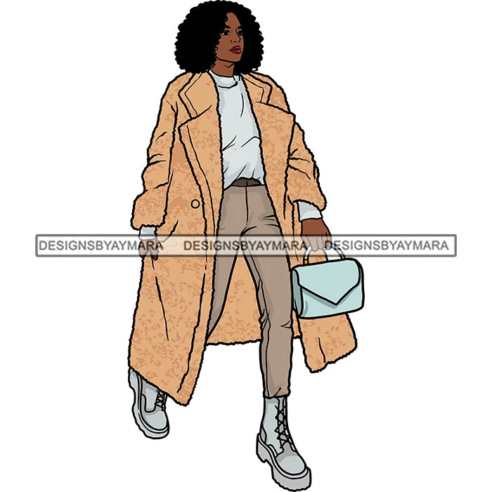 Winter Fall Fashion Woman Model Casual Clothing Outfit Cold Weather Jacket Coat Sweater Autumn SVG JPG PNG Clipart Cricut Silhouette Cut Cutting Jersey Fabric Tulle Fabric Batik Fabric