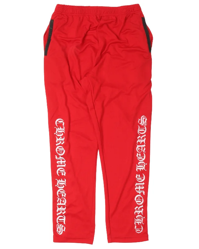 Snap Detail Track Pants Trendy Wide-Legged Trousers