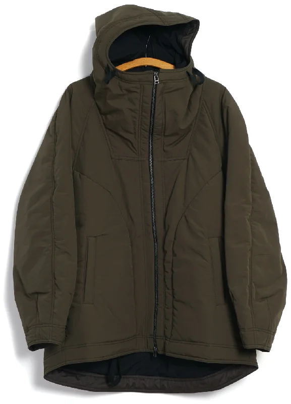 THOMAS 28-23-6 | Loose Padded Hood Jacket | Padded Olive Tailored Jacket Straight Jacket A-Line Jacket THOMAS 28-23-6 | Loose Padded Hood Jacket | Padded Olive Tailored Jacket Straight Jacket A-Line Jacket
