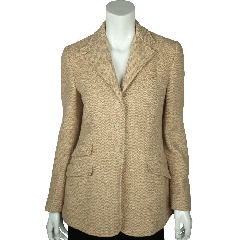 Ralph Lauren Hacking Jacket Alastair Blue Label Italy M 10 Wool Fabric Cashmere Fabric Tweed Fabric Ralph Lauren Hacking Jacket Alastair Blue Label Italy M 10 Wool Fabric Cashmere Fabric Tweed Fabric