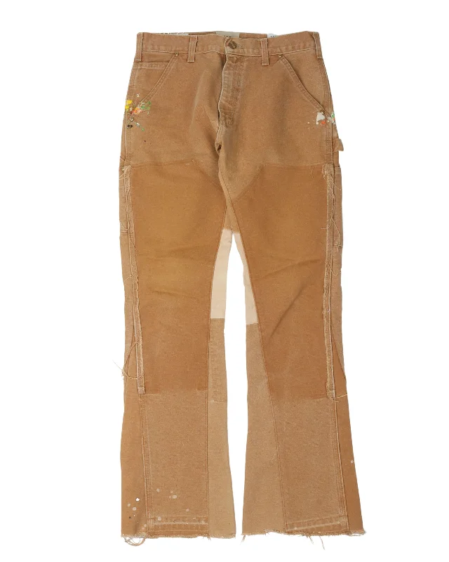La Flare Carpenter Pants Classic Pleated Pants