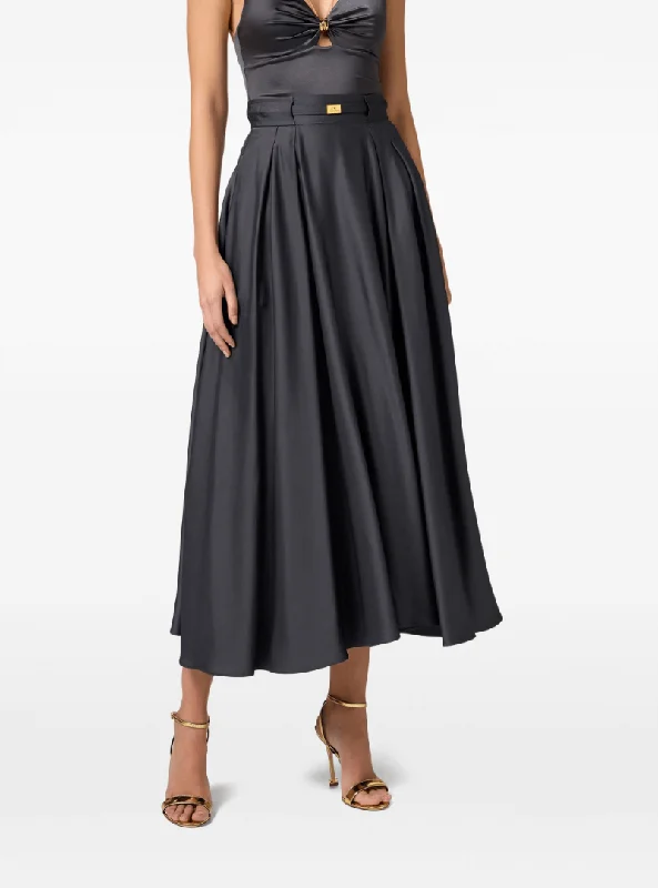 Dark grey circle skirt boho skirt vibe