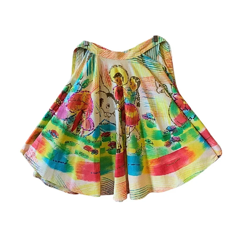 Mexican Skirt/XS lace skirt delicate
