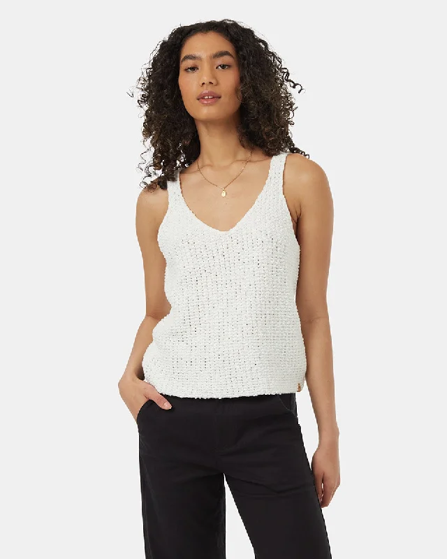 Highline Boucle Sweater Tank Front Pockets Side Pockets Patch Pockets