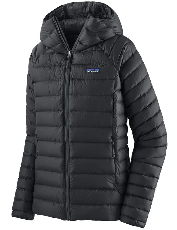 Patagonia W's Down Sweater Hoody Black Spandex Rayon Corduroy