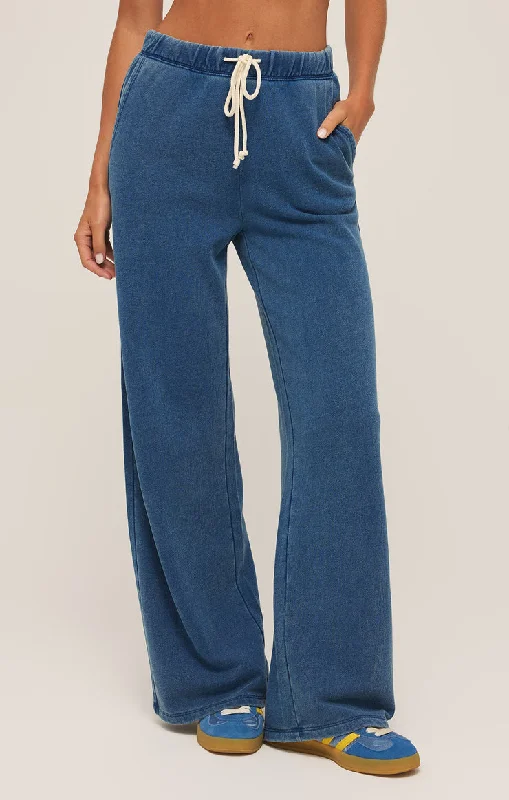 Z-Supply Hunter Knit Denim Pant - VINTAGE INDIGO Formal Wide-Leg Pants
