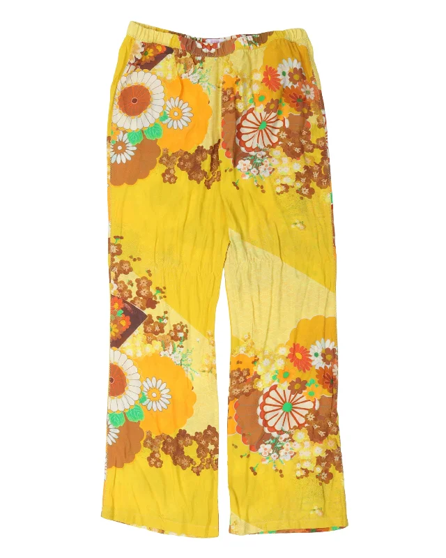 Floral Pants Fashionable Work Pants
