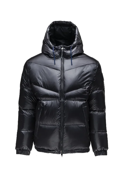 Dyna Men's Chevron Quilted Puffer Jacket Fitted Jacket Loose Jacket Oversized Jacket