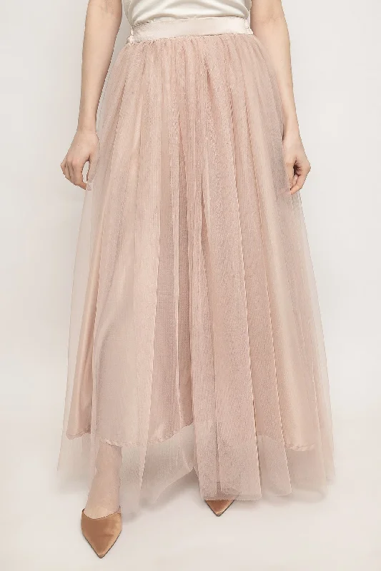 Aurora Skirt in Cream cashmere skirt soft