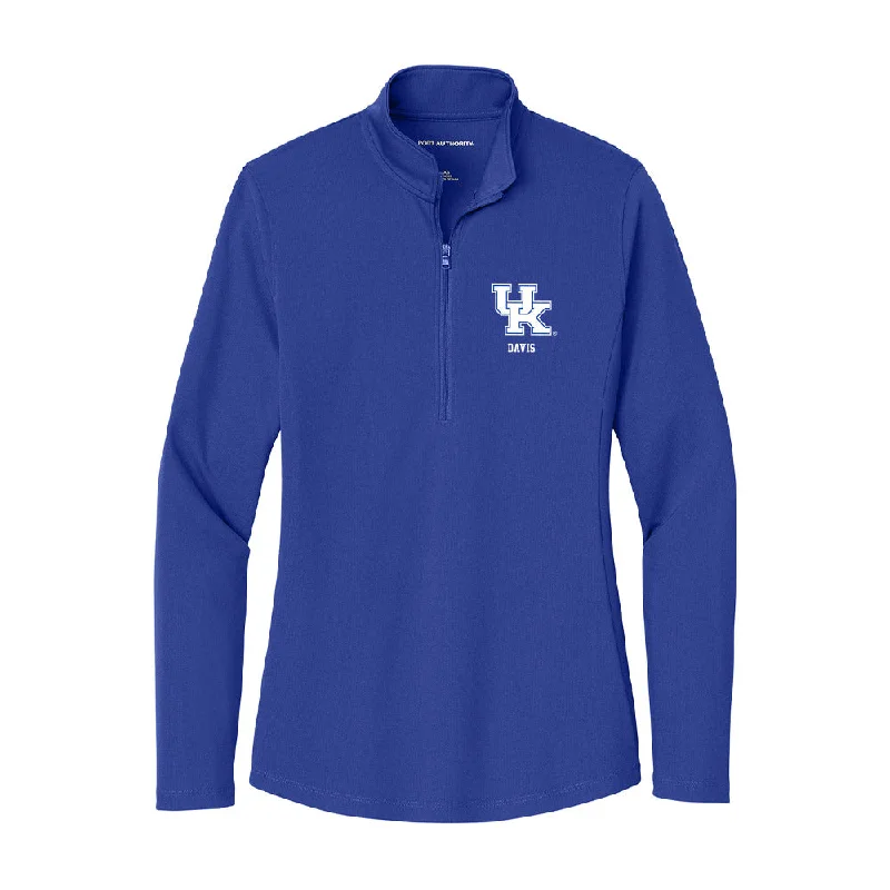 Kentucky - NCAA Women's Gymnastics : Hailey Davis - Women's Lightweight Quarter Zip Jacket Ribbed Jacket Pleated Jacket Ruffled Jacket