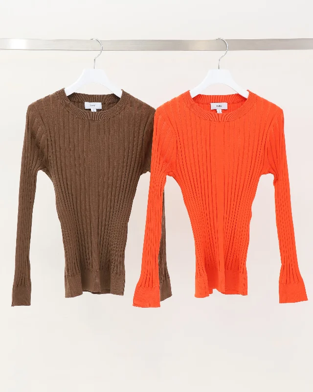 WIDE RIBBED SWEATER 11366 Thin Thick Dense