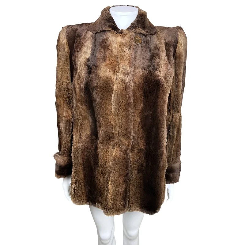 Vintage 1940s Fur Jacket Sheared Beaver Ladies Size M Hooded Jacket Caped Jacket Shawl Collar Jacket Vintage 1940s Fur Jacket Sheared Beaver Ladies Size M Hooded Jacket Caped Jacket Shawl Collar Jacket