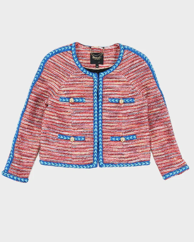 Juicy Couture Striped Blazer Jacket - S Striped Jacket Polka Dot Jacket Floral Jacket