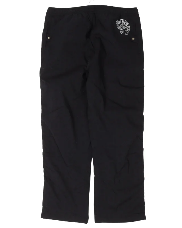 Jersey Lined Snap Button Track Pants Cozy Maternity Pants