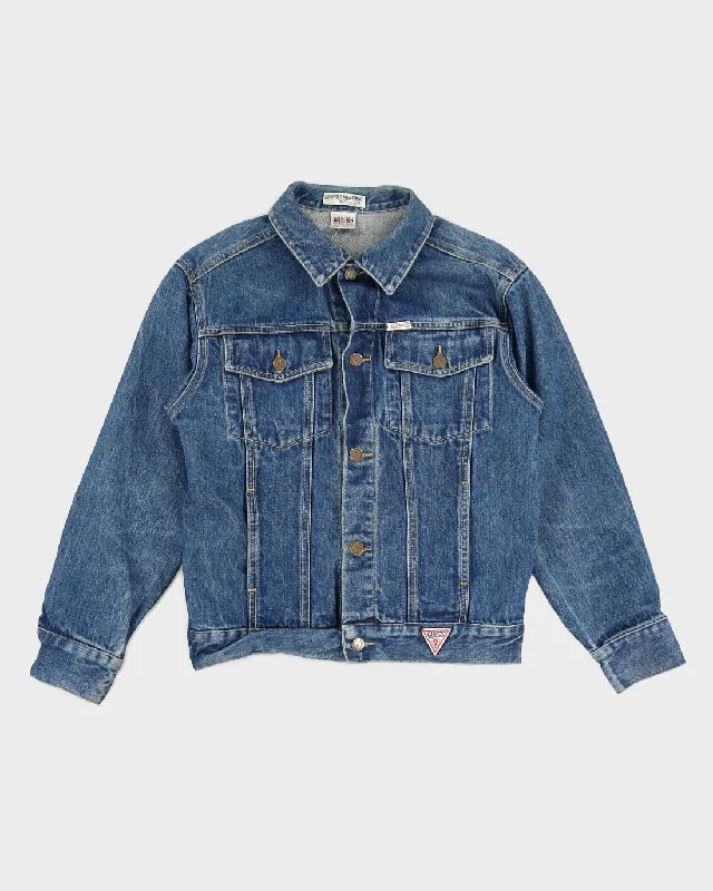 George Marciano for Guess Jean Jacket - XS Plaid Jacket Tartan Jacket Houndstooth Jacket George Marciano for Guess Jean Jacket - XS Plaid Jacket Tartan Jacket Houndstooth Jacket