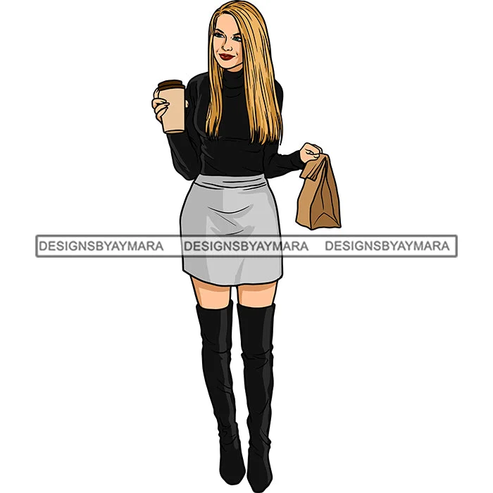 Winter Fall Fashion Woman Model Casual Clothing Outfit Cold Weather Jacket Coat Sweater Autumn SVG JPG PNG Clipart Cricut Silhouette Cut Cutting Beaded Sweater Sequined Faux Fur