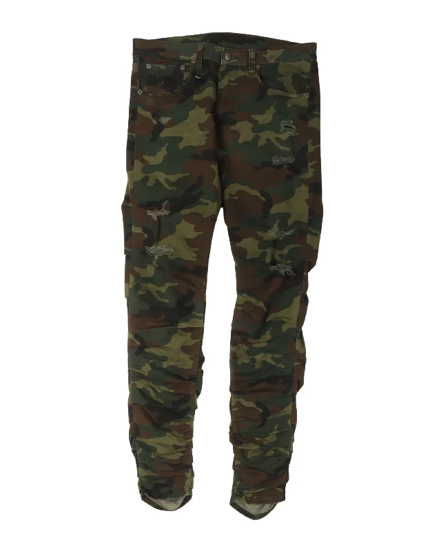 Camouflage Skywalker Pants Stylish Slim Trousers