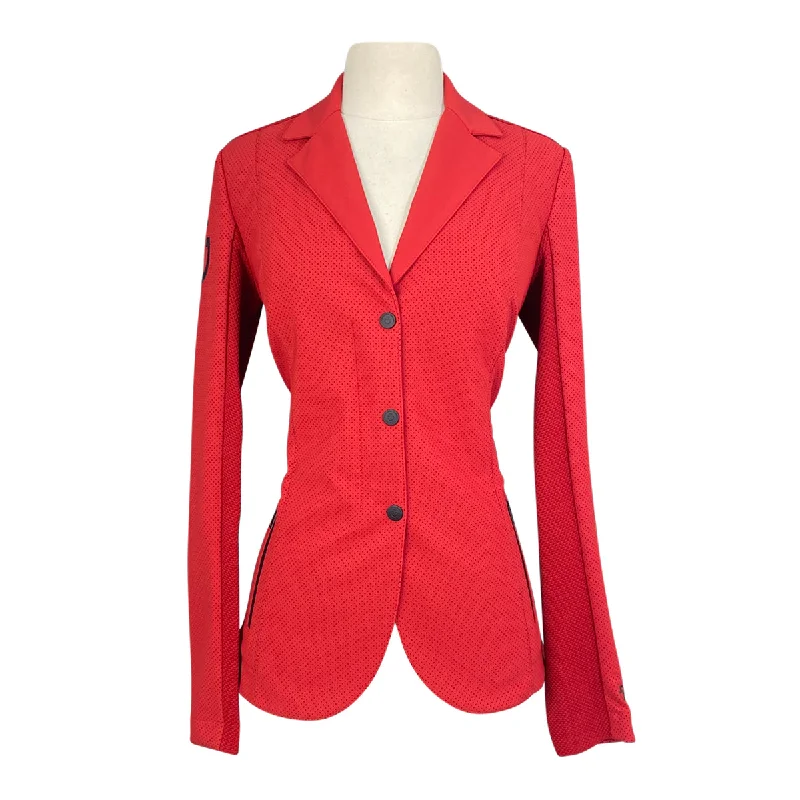 Cavalleria Toscana R-EVO Competition Riding Jacket in International Red - Women's IT 42/US 8 Striped Jacket Polka Dot Jacket Floral Jacket Cavalleria Toscana R-EVO Competition Riding Jacket in International Red - Women's IT 42/US 8 Striped Jacket Polka Dot Jacket Floral Jacket