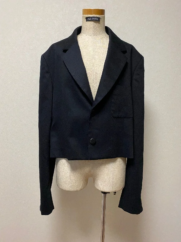 Short Jacket [Made to Order] Ribbed Jacket Pleated Jacket Ruffled Jacket