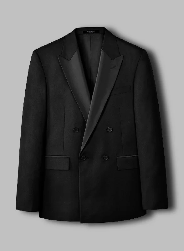 Black Smoking Double Breasted Jacket Rayon Jacket Velvet Jacket Corduroy Jacket