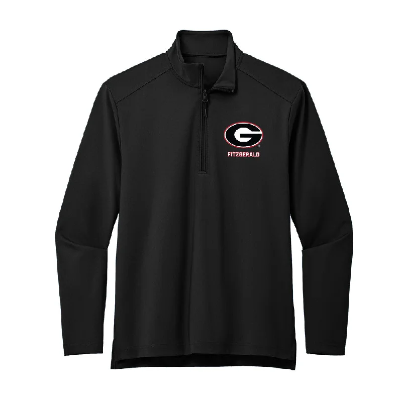 Georgia - NCAA Women's Gymnastics : Sidney Fitzgerald - Premium Quarter Zip Jacket Trench Coat Raincoat Waterproof Jacket