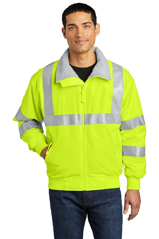 Port Authority Mens Challenger Wind & Water Resistant Full Zip Jacket - Safety Yellow Knit Jacket Woven Jacket Fleece Jacket Port Authority Mens Challenger Wind & Water Resistant Full Zip Jacket - Safety Yellow Knit Jacket Woven Jacket Fleece Jacket