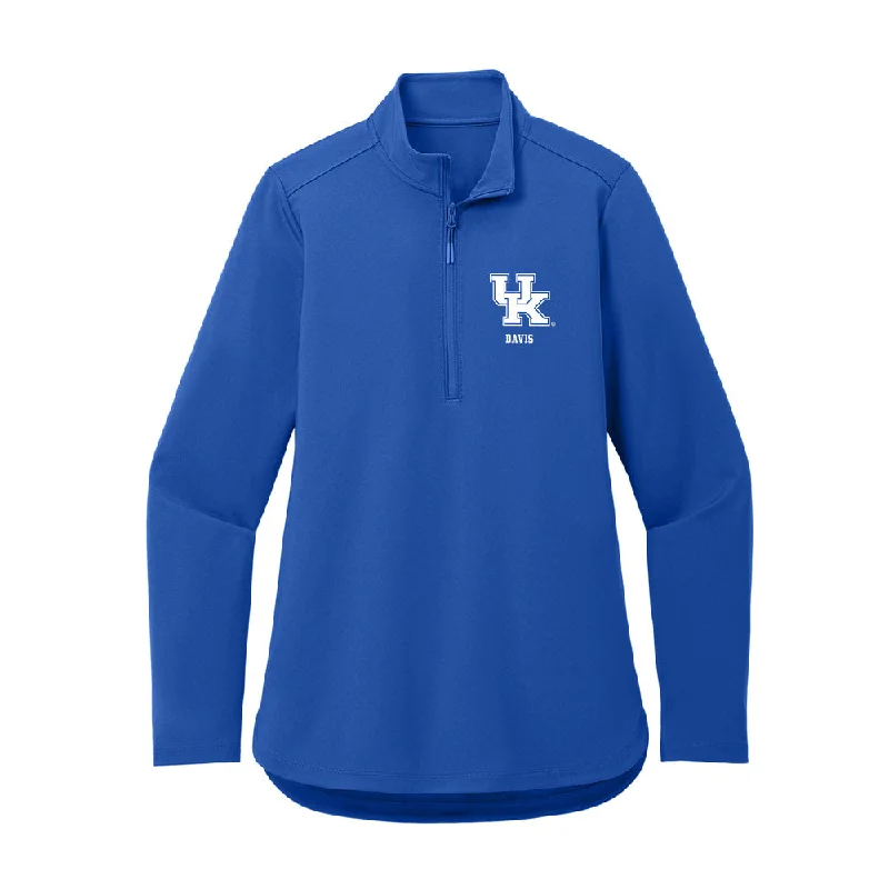Kentucky - NCAA Women's Gymnastics : Hailey Davis - Women's Premium Quarter Zip Jacket Cotton Jacket Linen Jacket Terry Jacket
