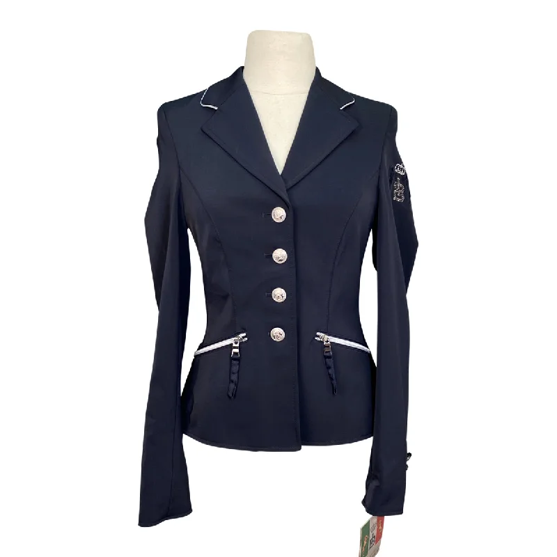 Iris Bayer Ladies Show Jacket in Navy - Women's 0 Chenille Fabric Brocade Fabric Lace Fabric Iris Bayer Ladies Show Jacket in Navy - Women's 0 Chenille Fabric Brocade Fabric Lace Fabric