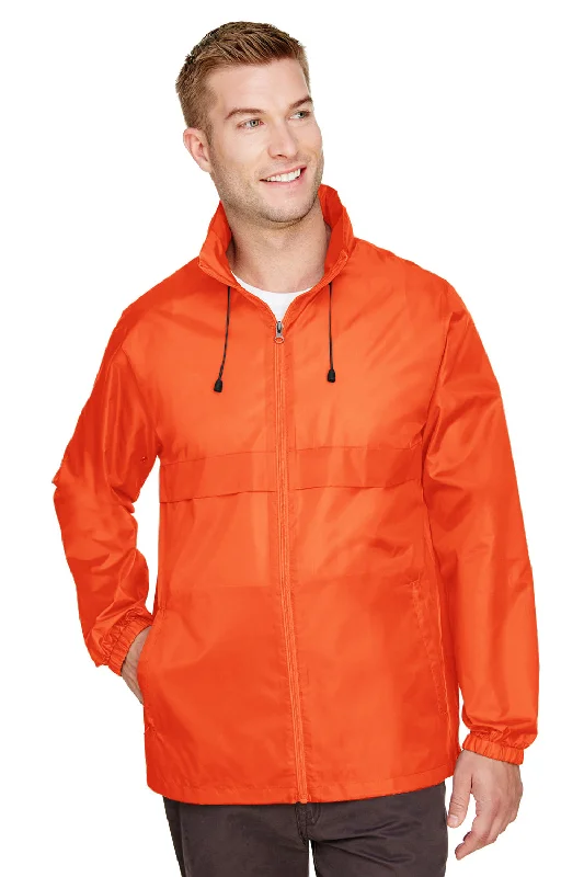Team 365 Mens Zone Protect Water Resistant Full Zip Hooded Jacket - Orange Mesh Jacket Canvas Jacket Denim Jacket Team 365 Mens Zone Protect Water Resistant Full Zip Hooded Jacket - Orange Mesh Jacket Canvas Jacket Denim Jacket