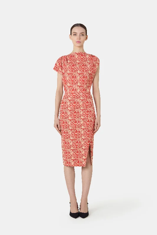 AMMAR PRINTED SKIRT denim skirt trendy