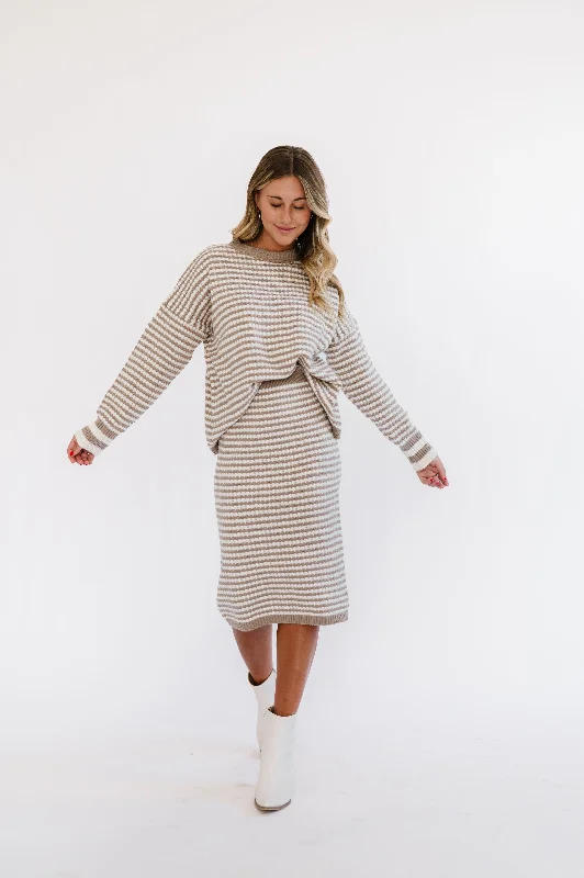 Harper Sweater Skirt Set corduroy skirt durable