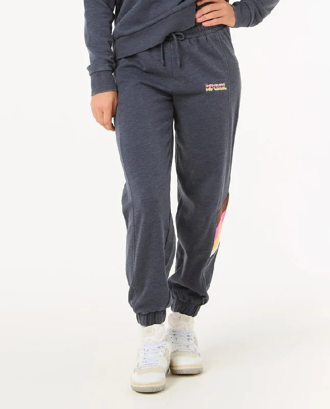 Rip Curl Las Dalias Track Pants - NAVY Trendy Velvet Pants