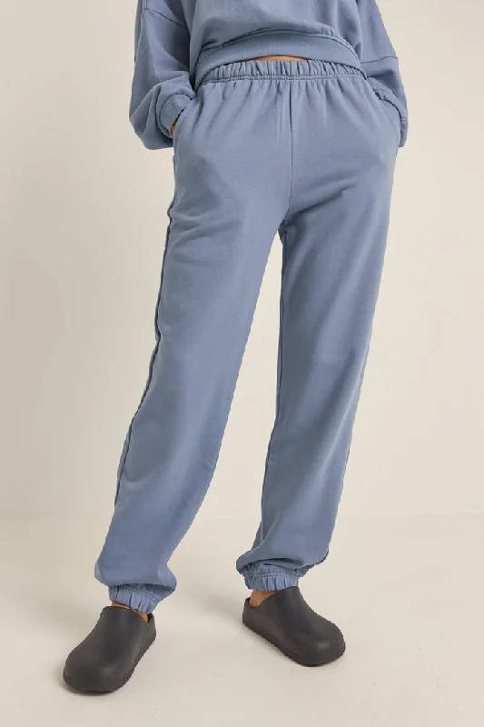 Rhythm Washed Out Track Pant - WASHED NAVY Cozy Jogger Leggings