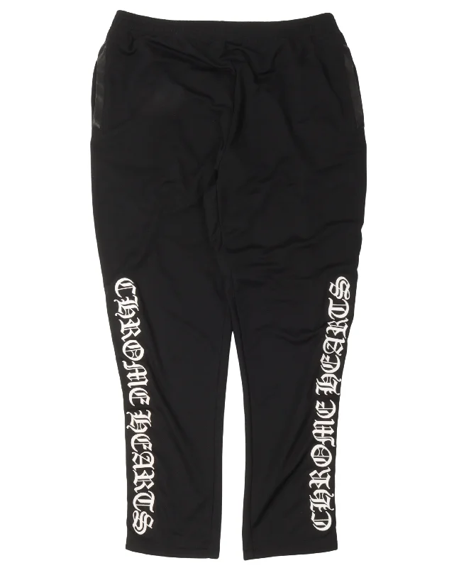 Snap Detail Side Stripe Track Pants High-Waist Yoga Pants