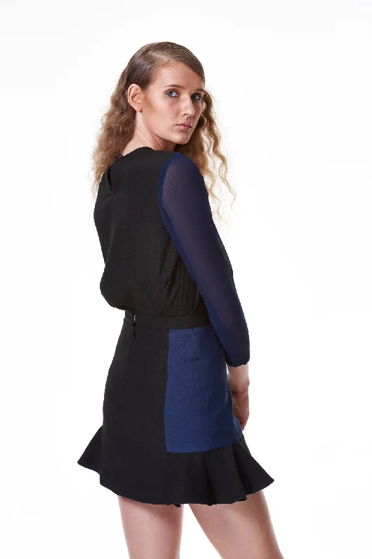 ZZ051549 skirt chiffon skirt floaty