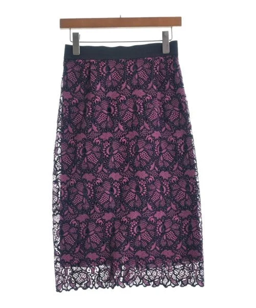 DESIGNWORKS Knee length skirts cotton skirt soft