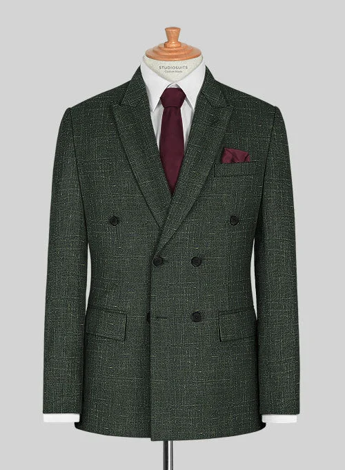 Italian Murano Bottle Green Wool Linen Jacket Print Jacket Jacquard Jacket Patchwork Jacket Italian Murano Bottle Green Wool Linen Jacket Print Jacket Jacquard Jacket Patchwork Jacket