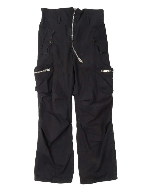 Asymmetrical Zipper Cargo Pants Stylish Harem Pants