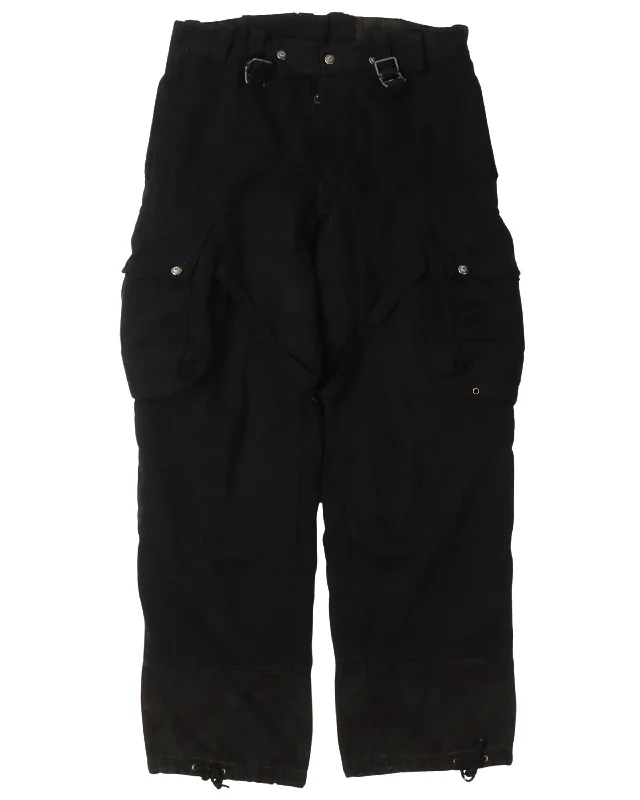 Modified Over-dyed Swiss Alpenflage Cargo Pants High-Waist Jogger Pants