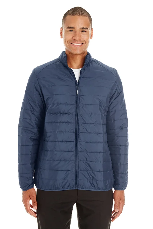 Core 365 Mens Prevail Packable Puffer Water Resistant Full Zip Jacket - Classic Navy Blue Ribbed Jacket Pleated Jacket Ruffled Jacket Core 365 Mens Prevail Packable Puffer Water Resistant Full Zip Jacket - Classic Navy Blue Ribbed Jacket Pleated Jacket Ruffled Jacket