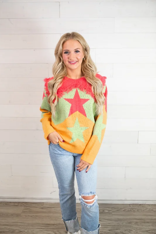 J.nna Multi Colored LS Sweater-Green & Orange Faux Fur Fabric Real Fur Fabric Shearling Fabric J.nna Multi Colored LS Sweater-Green & Orange Faux Fur Fabric Real Fur Fabric Shearling Fabric