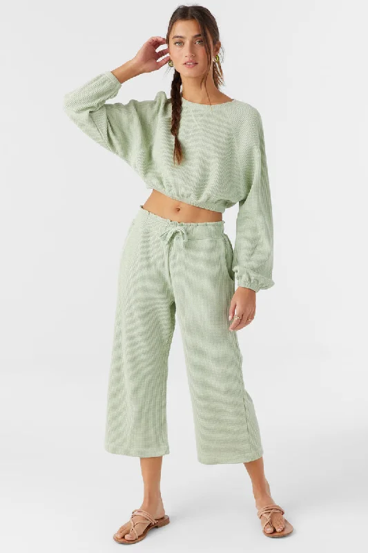 O'Neill TOUR WAFFLE KNIT PANTS - DESERT SAGE Slim Fit Casual Pants