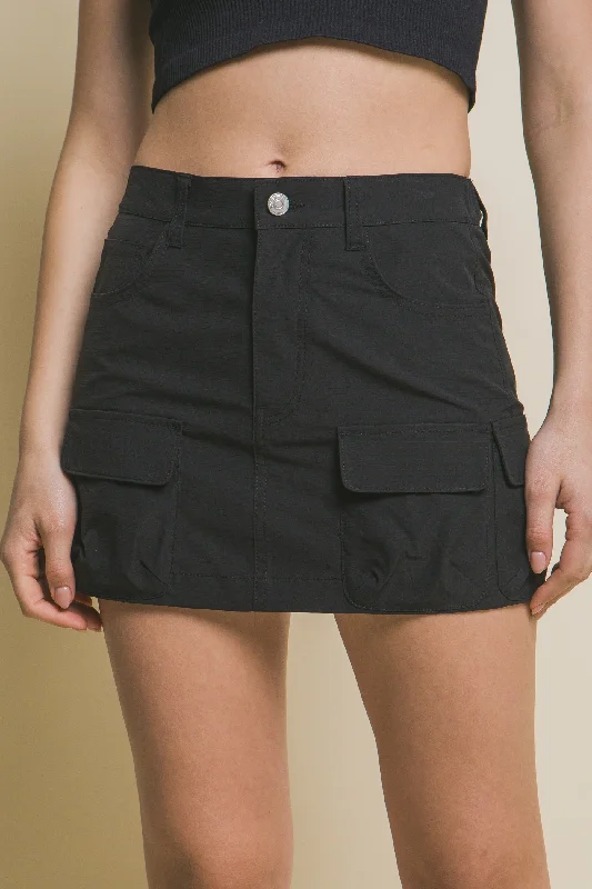 Nylon Cargo Skirt corduroy skirt durable