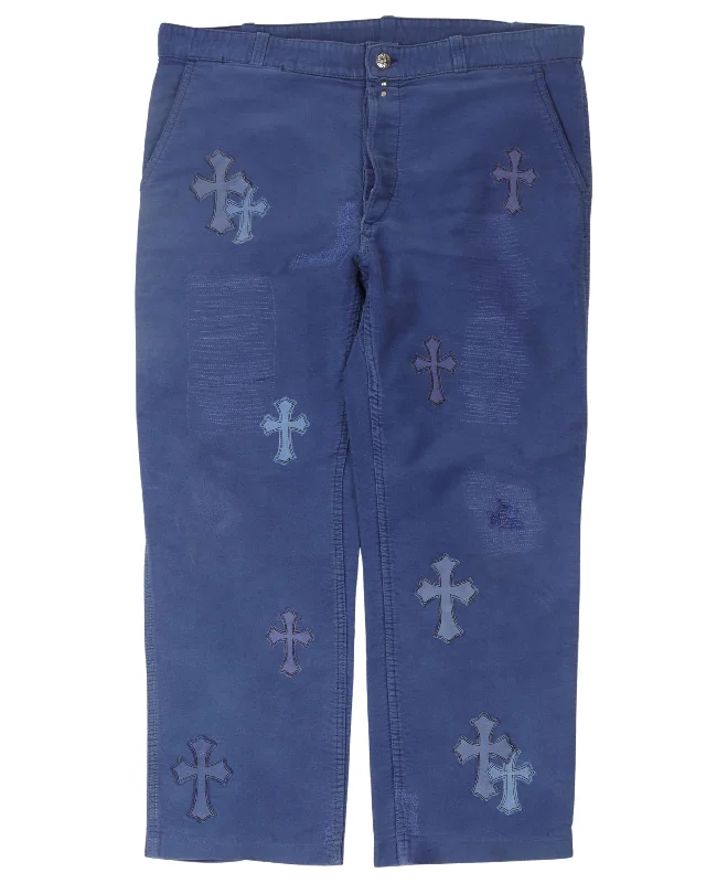 Cross Patch French Bleu de Travail Work Pants Relaxed Fit Trousers