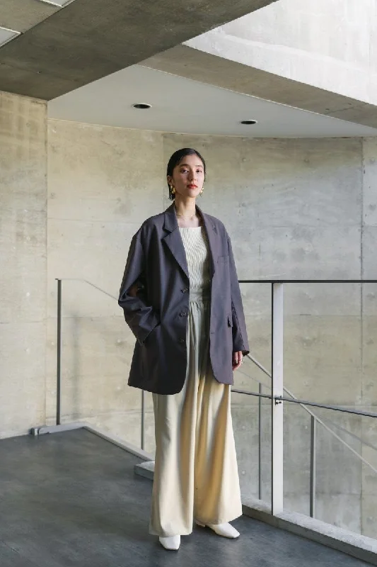 Arm Slit Tailored Jacket/Purple Herringbone Jacket Checkered Jacket Solid Jacket